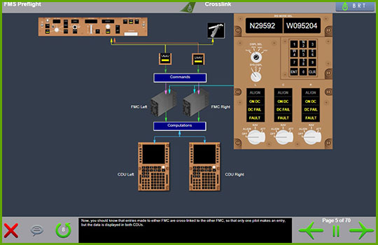 Boeing 767-200/300 fms preflight diagram