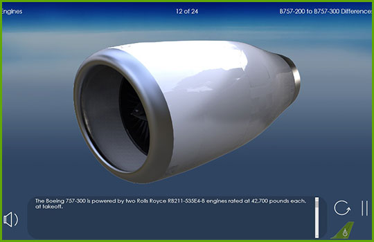 Boeing 757-200 to Boeing 757-300 engines