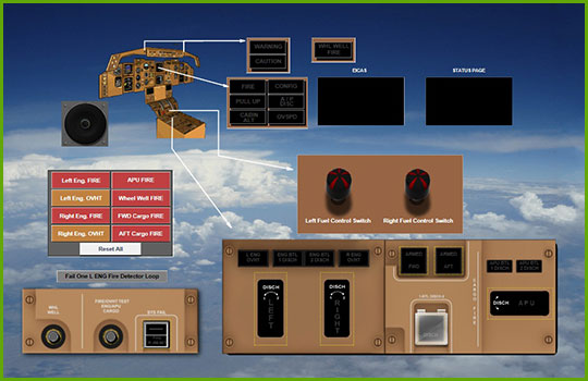Boeing 767 aircraft systems diagram internal