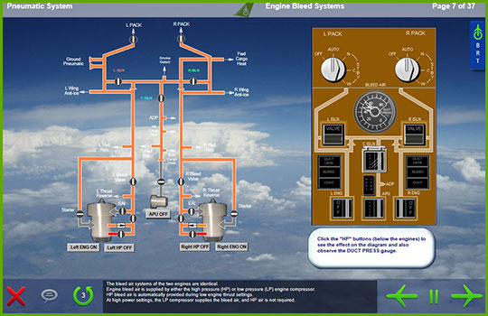 Boeing 767-200/300 pneumatic system diagram
