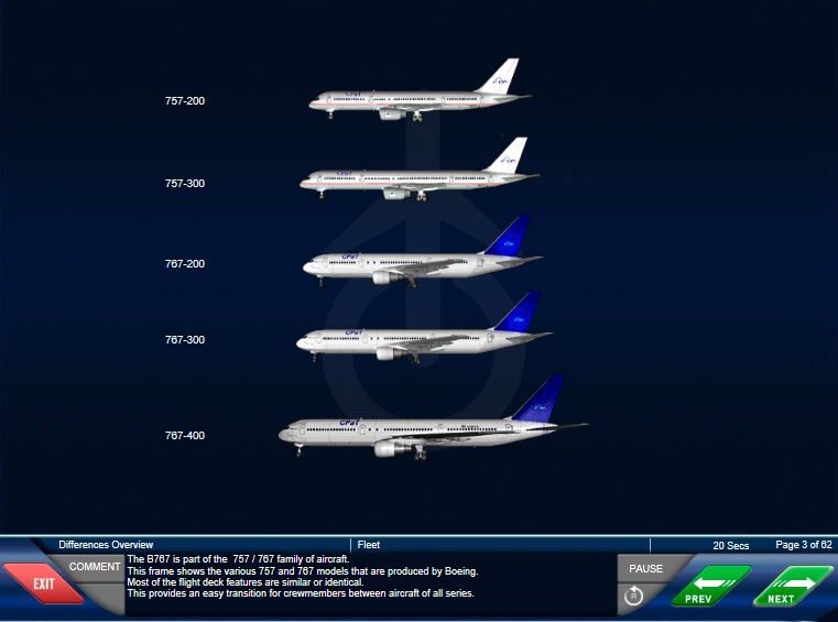 BOEING 757-200 TO BOEING 767-200/300 TRAINING COURSE