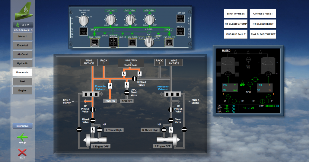 320NEO Interactive Aircraft Systems