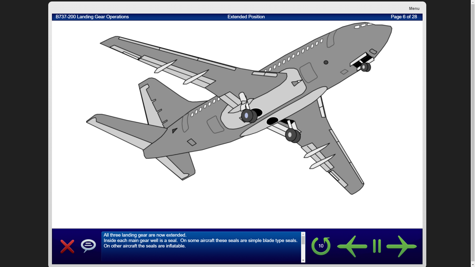 737-200 - landing gear operations