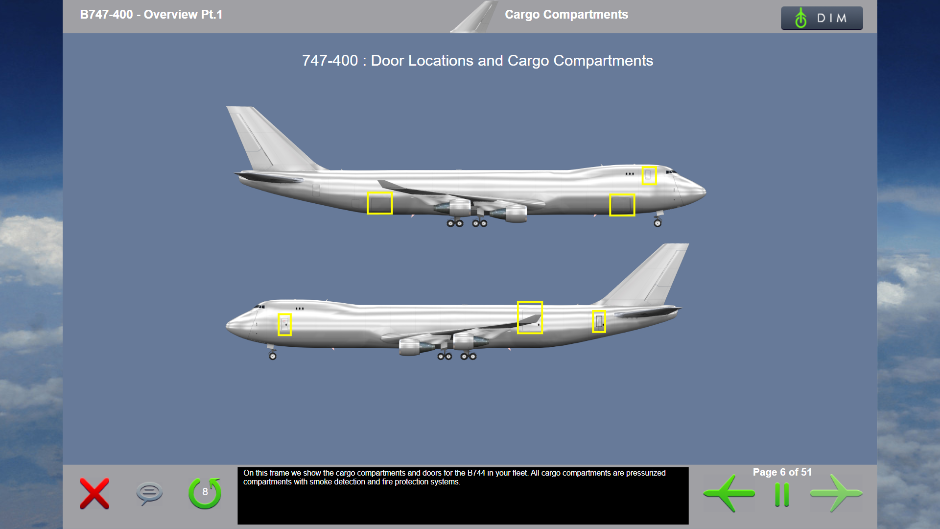 747-400 - cargo components-freighter