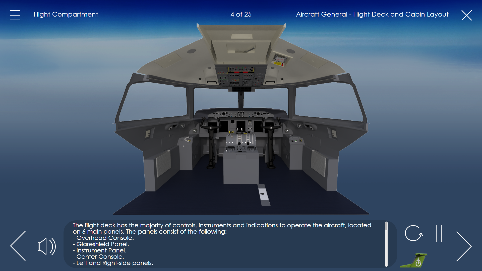 Q400 - flight deck