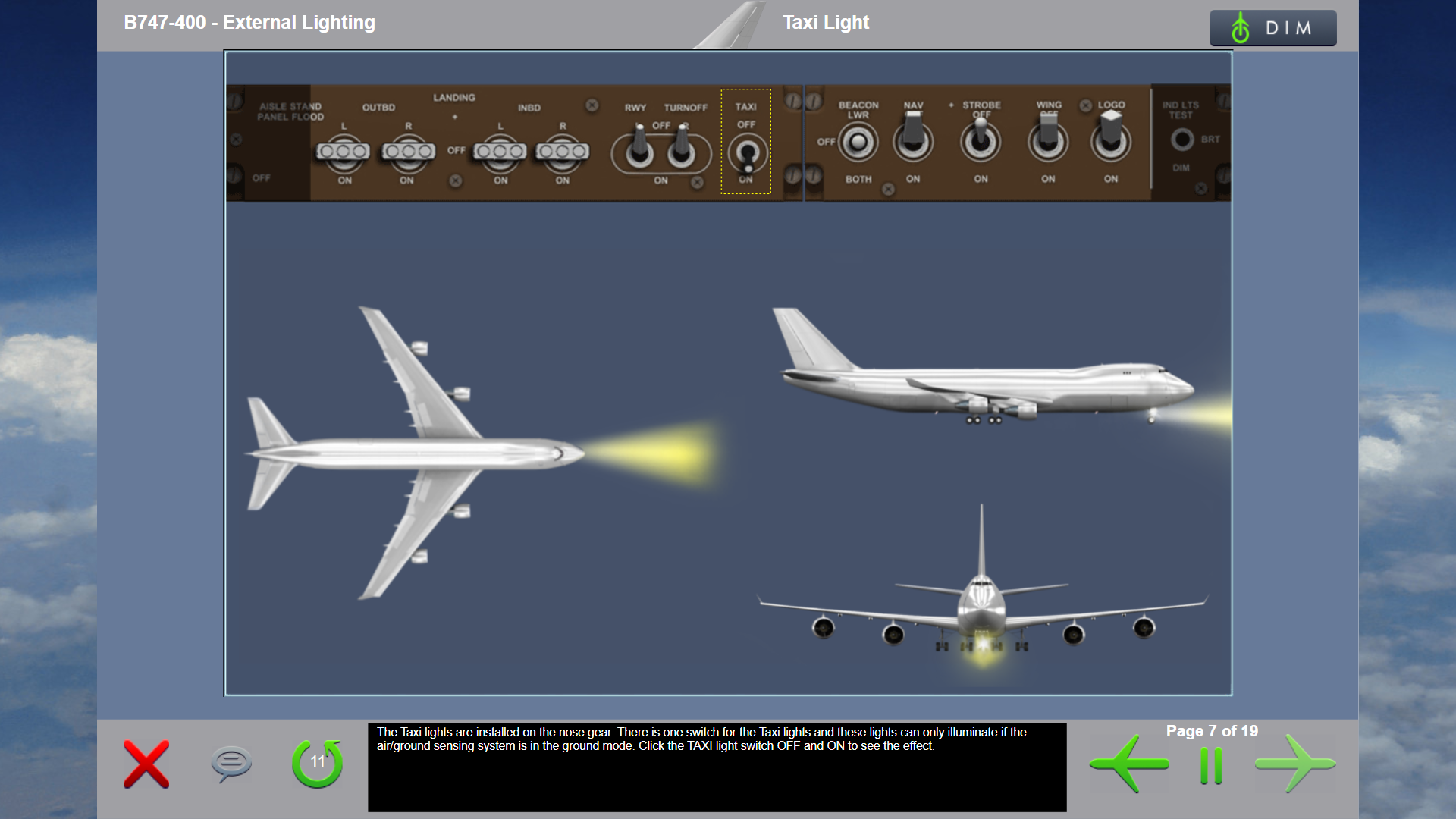 boeing-747-400 - external lighting