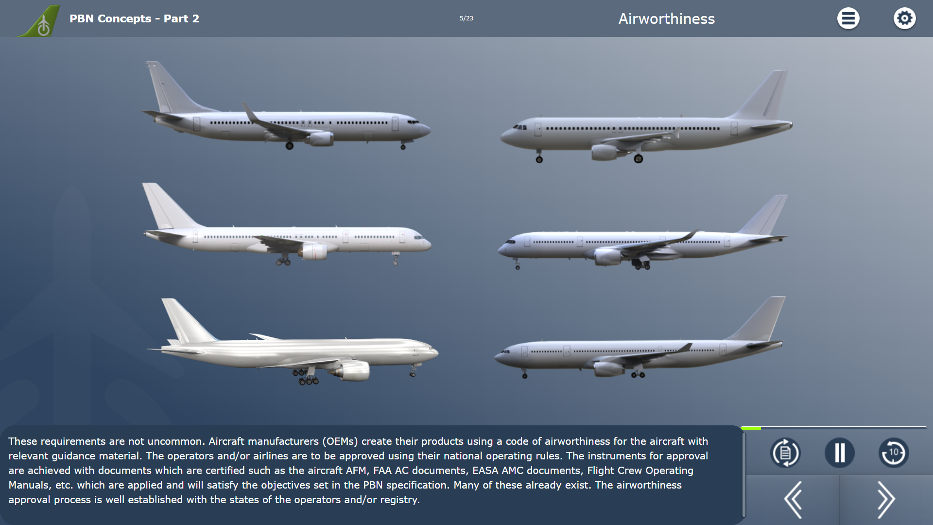 Performance Based Navigation Course Example