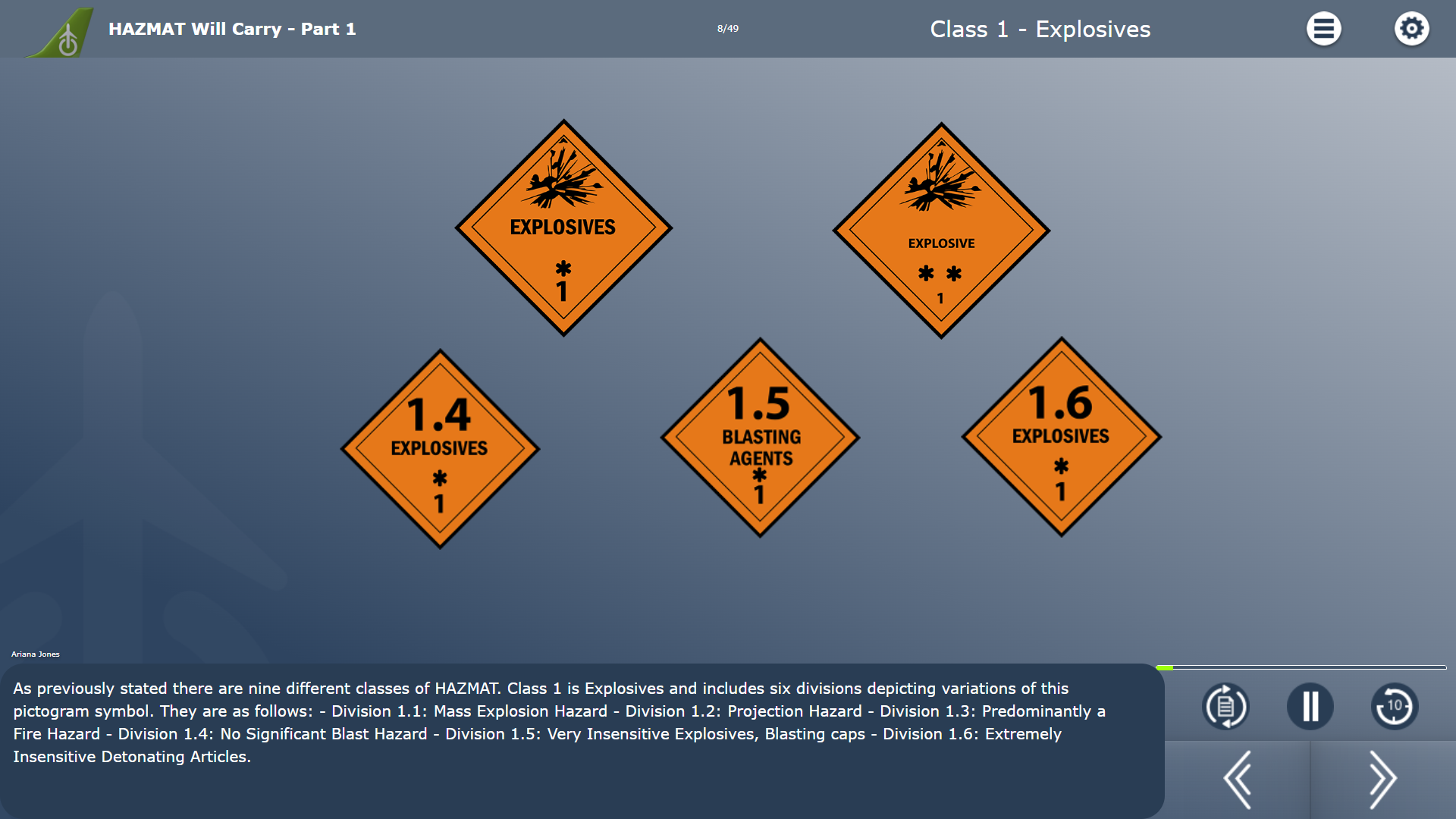 General Subject Course Example