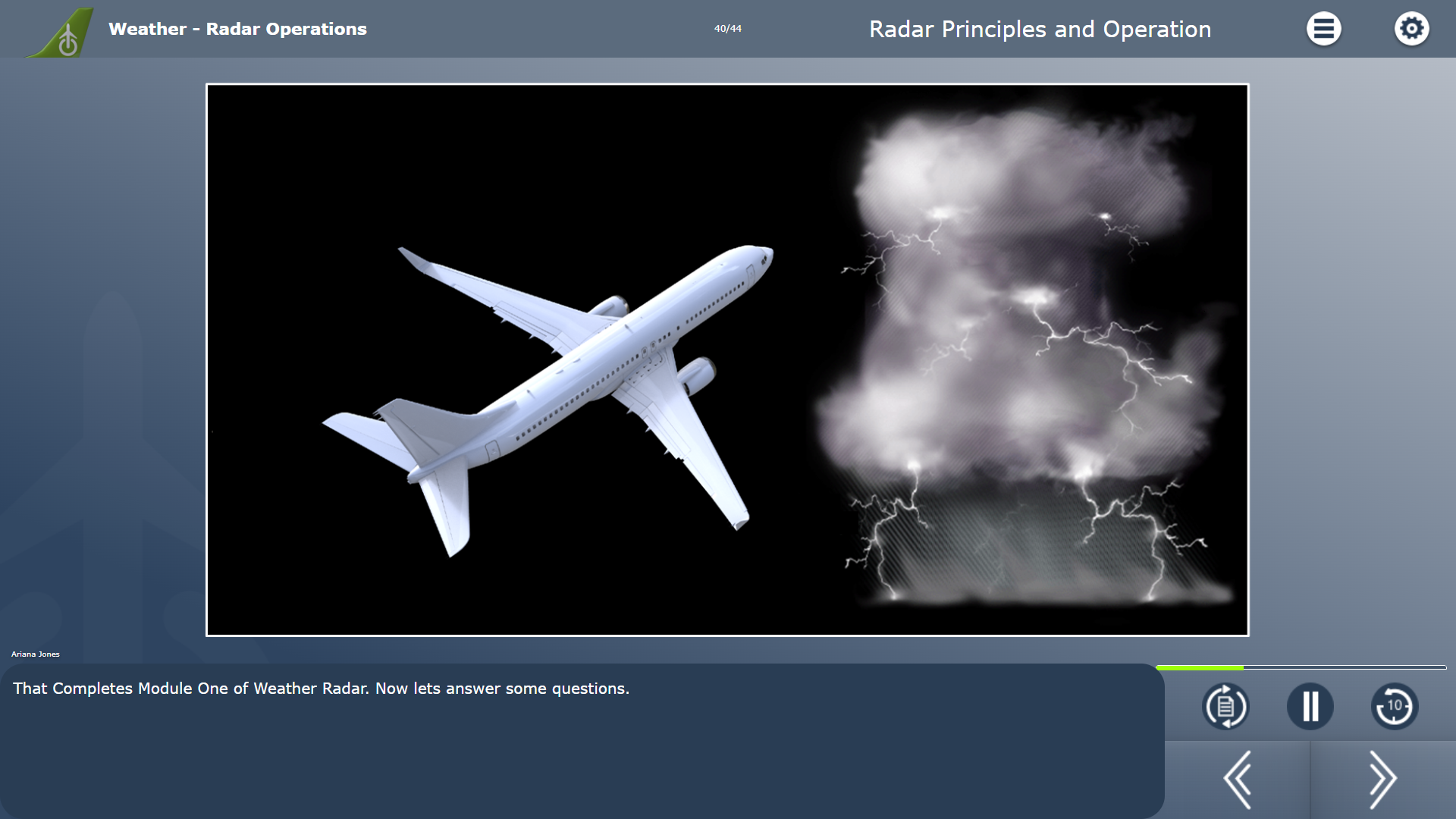 Weather Operations - Radar Example