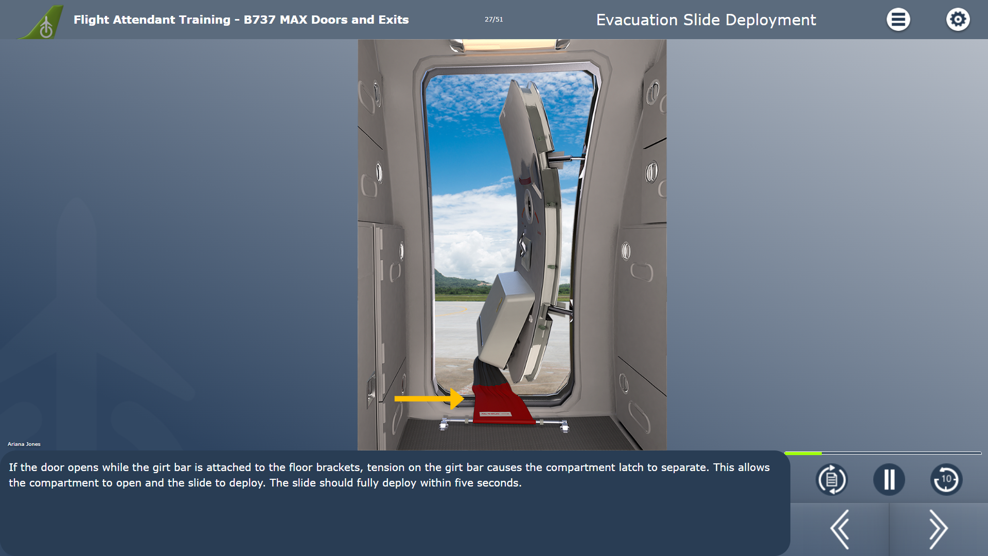 737 MAX Doors_Exits - evacuation slide deployment