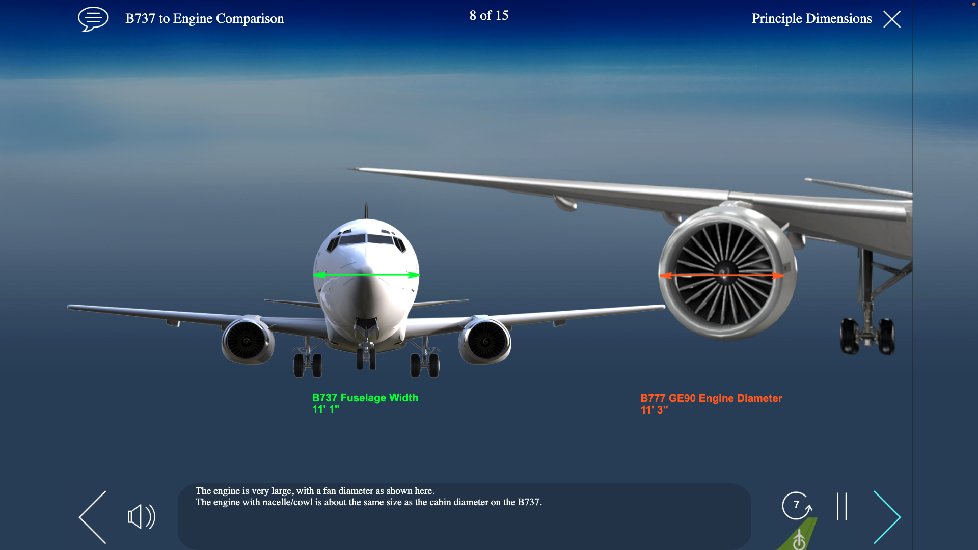 B777-200F_Engine to Engine Dimensions